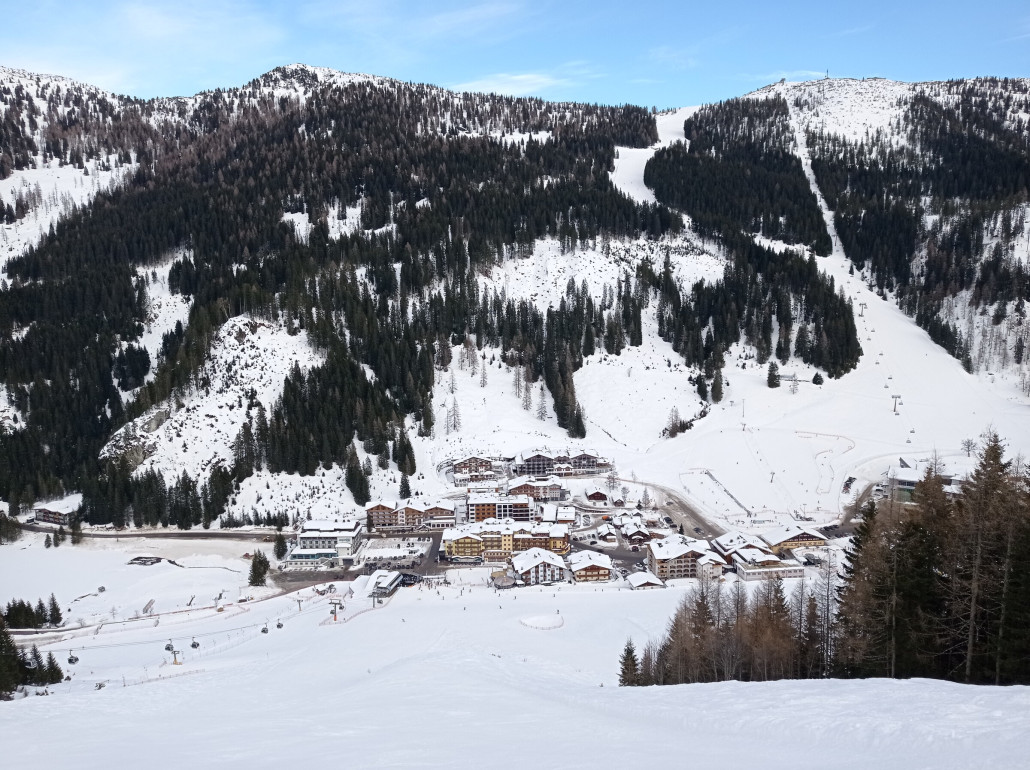 Hoteldorf Zauchensee - schön ist was anderes, aber wir sind ja zum Skifahren hier...