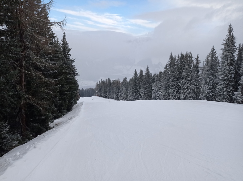 Und wie schon gestern: Privatskigebiet!