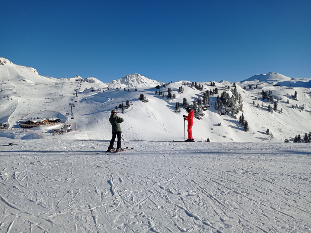 Erster Blick vom Grünwaldkopf - schaut gut aus.