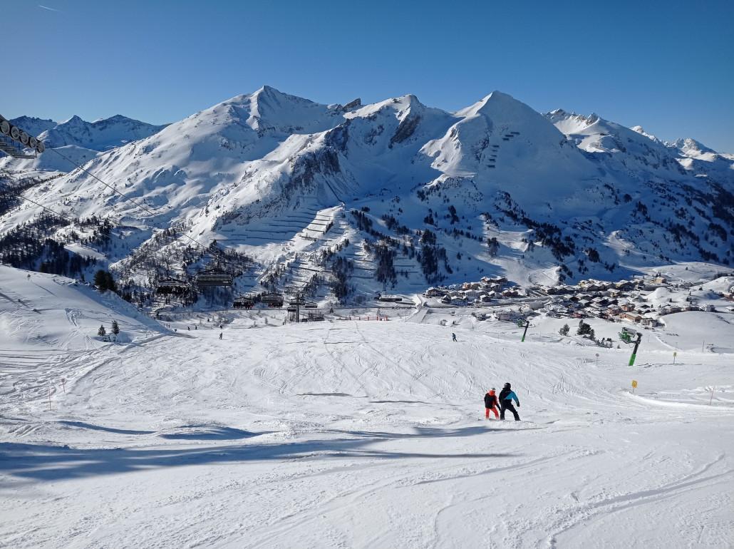 Auch im hinteren Bereich (Plattenkar) sind die Abfahrten im Topzustand.