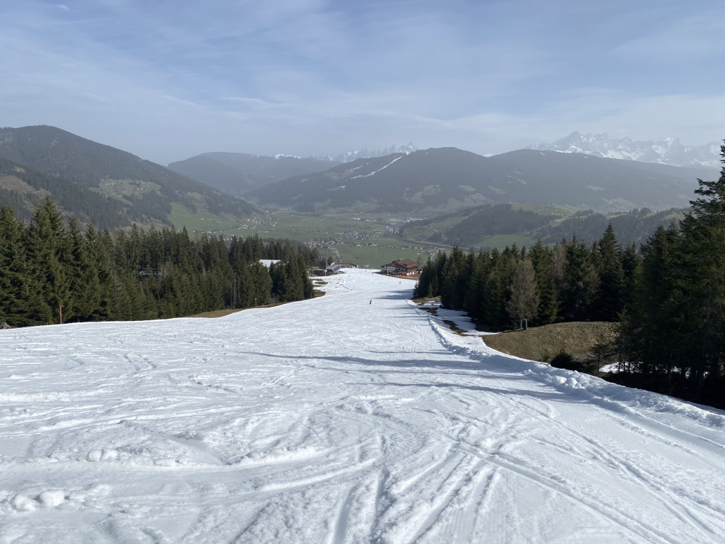 Pisten noch sehr gut für die Temperaturen
