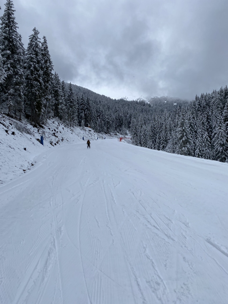 Donnerstag, Gitschberg, Talabfahrt nach Meransen mit Neuschnee
