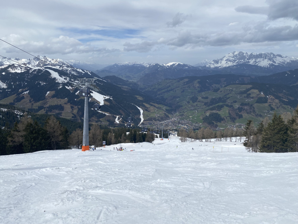 Nochmal Flying Mozart, hinten sind alle Lifte geschlossen wegen Sturm … unvorstellbar