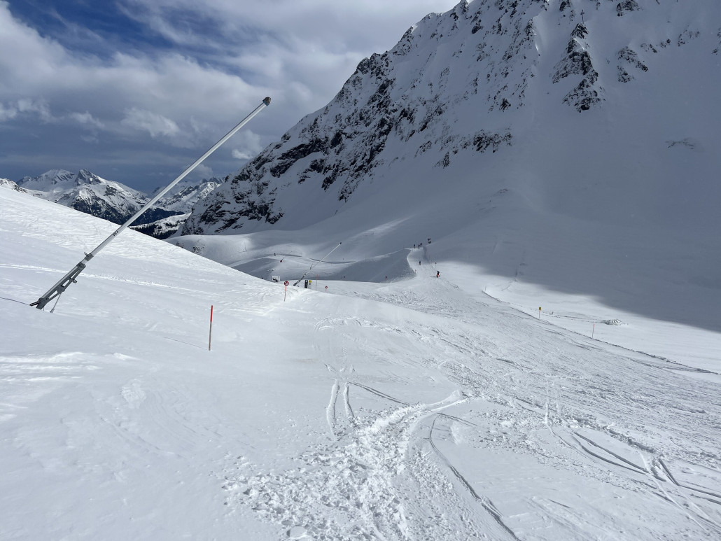 Dann aber wieder wenige Meter weiter unten knalle Sonne.