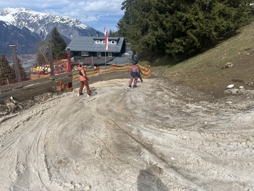 … kurz oberhalb dem Kropfen dann aber schon.