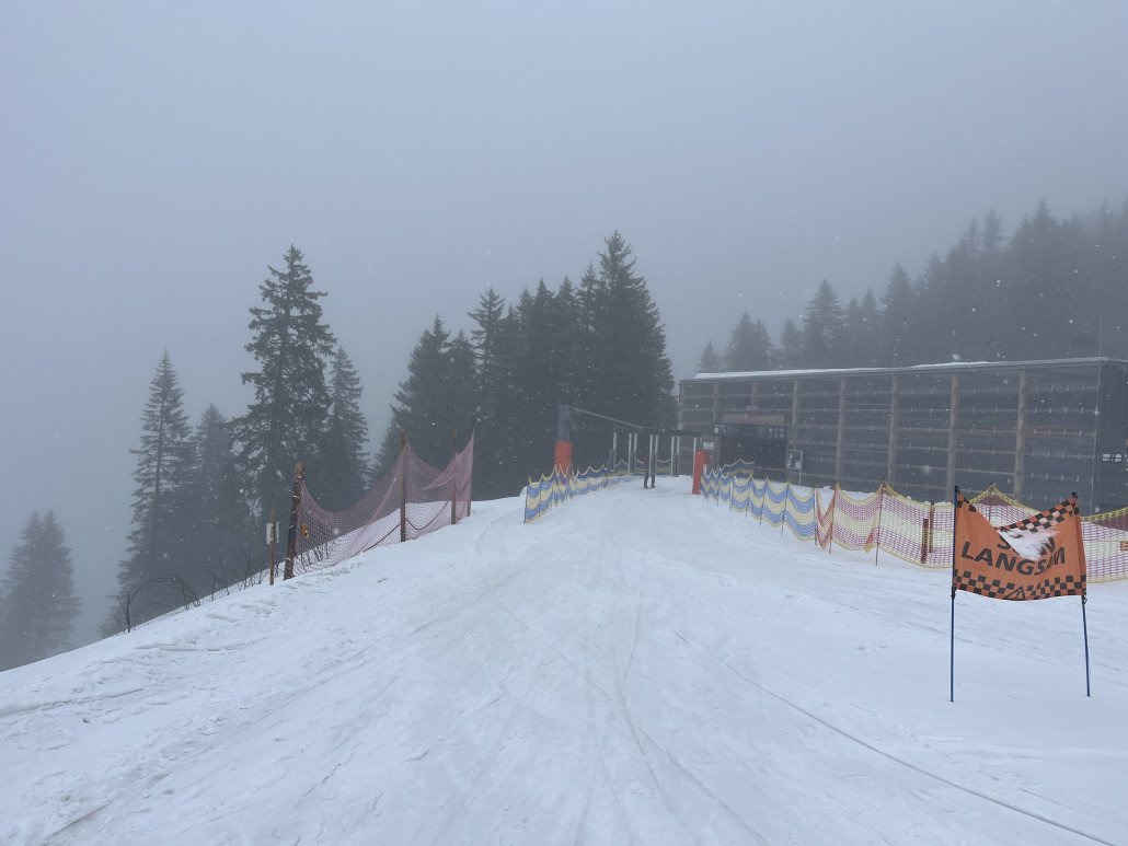 Wir fahren noch einmal die Rätikonbahn hoch.