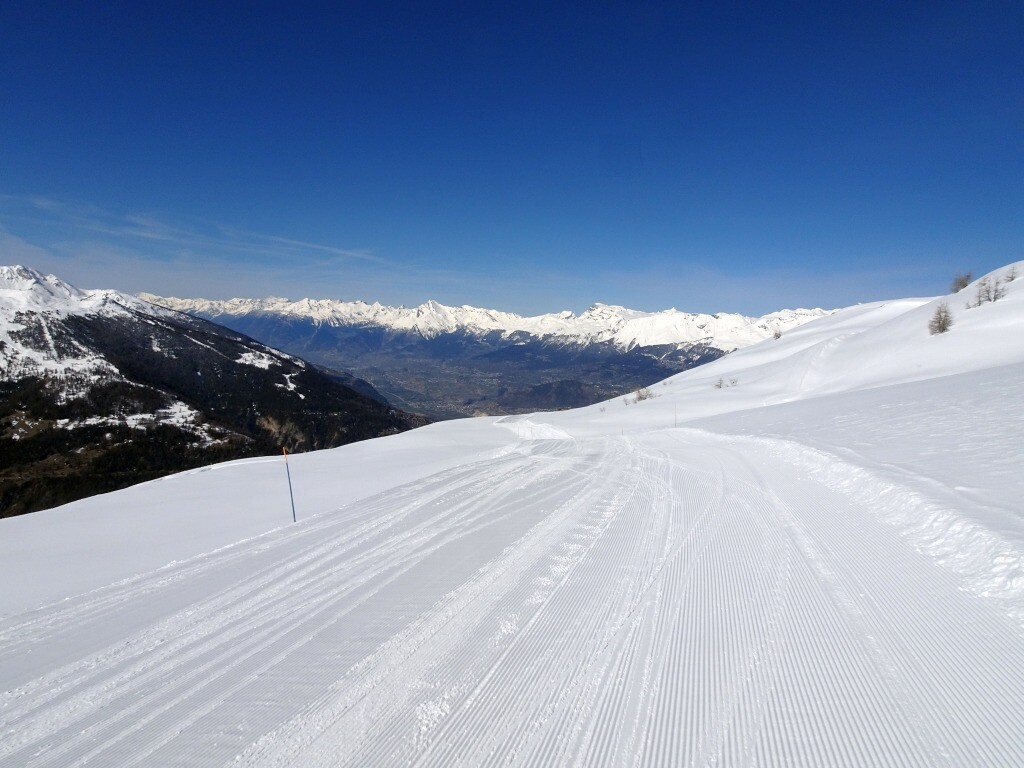 Skiweg La Digue zum Illhorn.