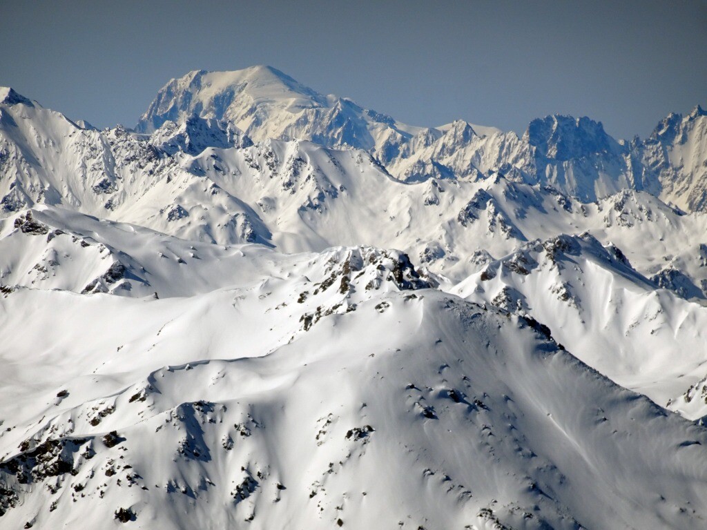 Blick zum Mont Blanc.