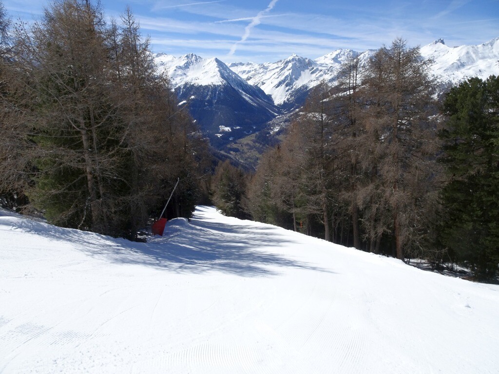 Schwarze Funiculaire, bestes Firnfenster.
