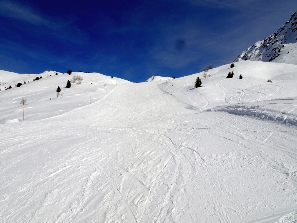 Unterer Teil der Rothornpiste.