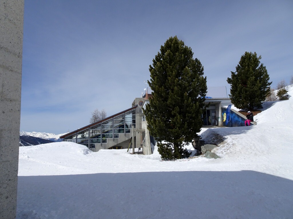 Bergstation Standseilbahn Saint Luc-Tignousa.