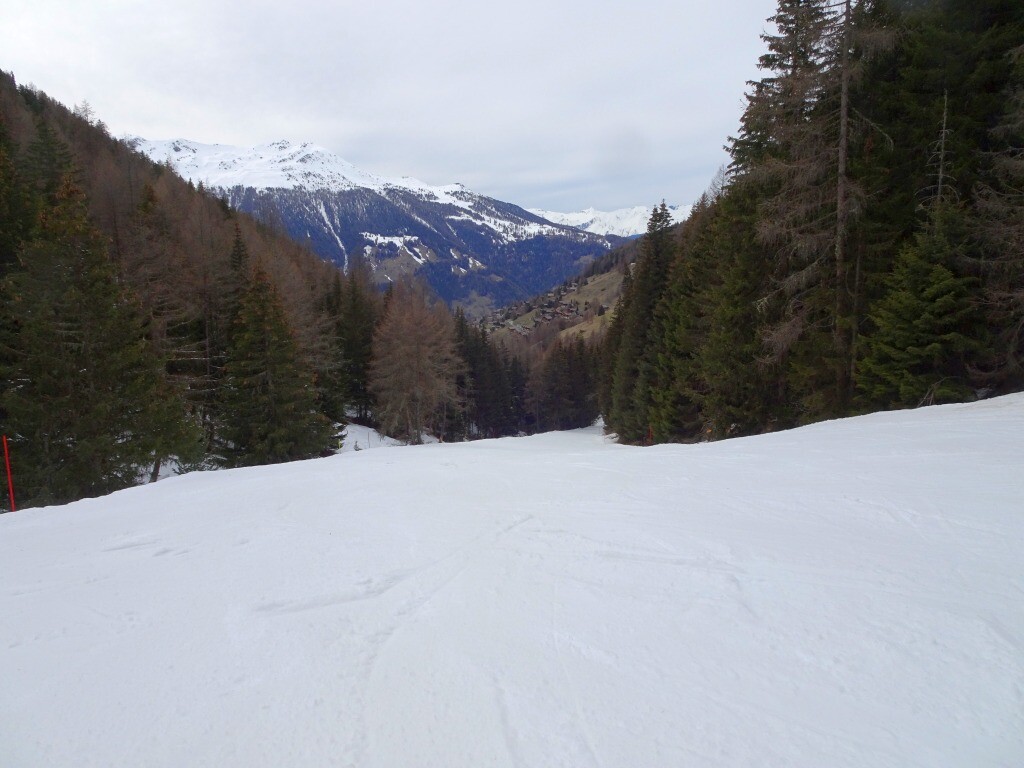 Unterer Abschnitt der Piste Prilet.