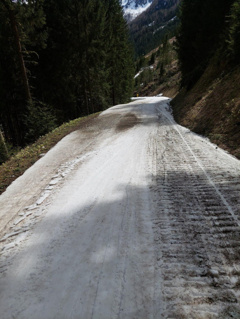 Verbindung zur Senderbahn schon arg grenzwertig