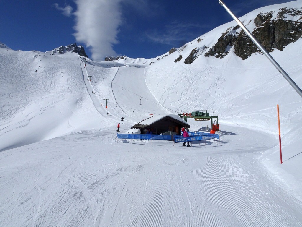 Glück gehabt: gerade eben ging der Skilift Becs de Bosson doch auf.