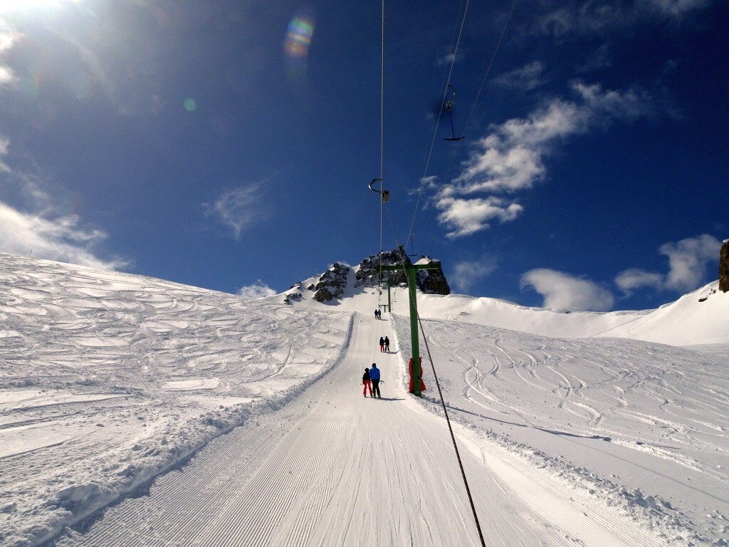 Schöne Aussicht bei der Auffahrt.