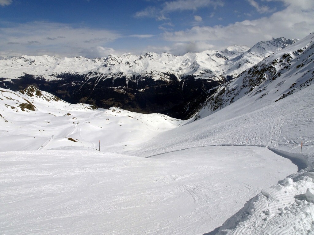 Oberer Abschnitt der Piste Lona.