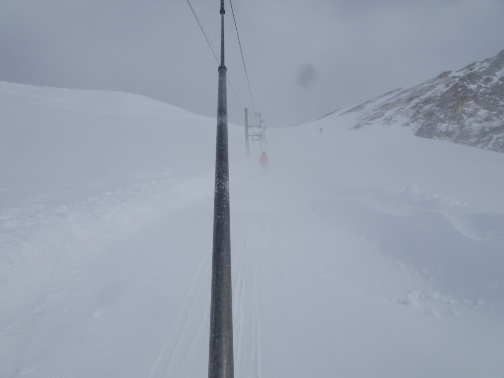 Extrem windig im oberen Bereich.