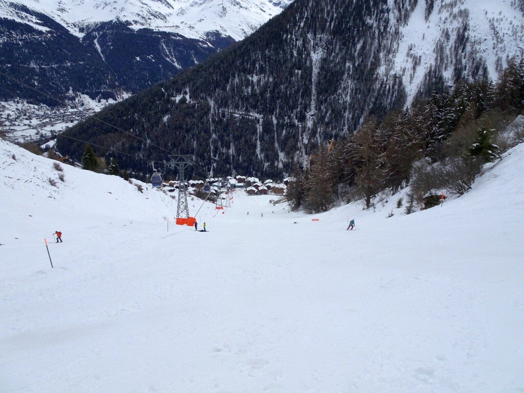 Und auf der roten Forêt, die war heute mal noch nicht zerfahren und ging problemlos.