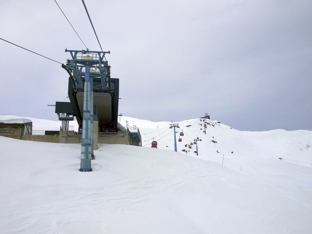 Mittelstation 10er Gondelbahn Zinal-Sorebois-La Vuarda.