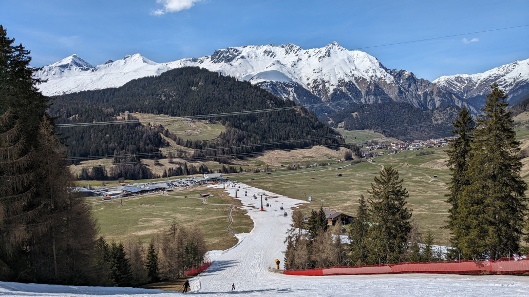 Talabfahrt mit sehr exaktem Schneemanagement ;)