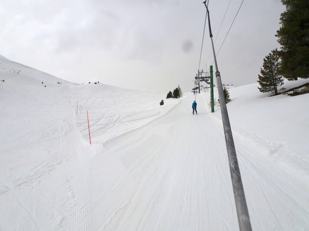 Im Stangenskilift Cabanon.