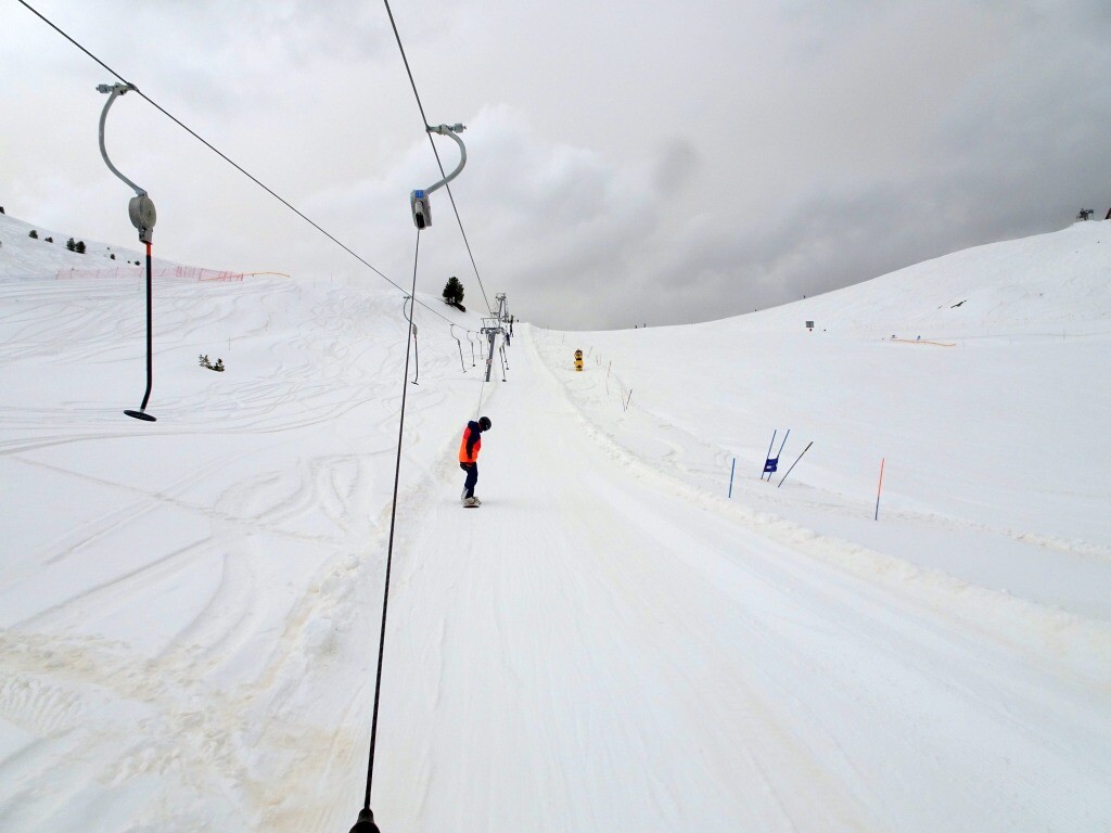 Jetzt mal im Tellerlift Les Chardons.