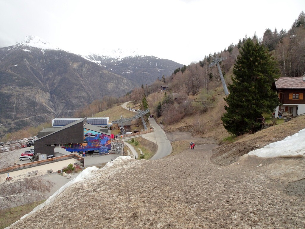 Den letzten Hang musste man zu Fuß nehmen.