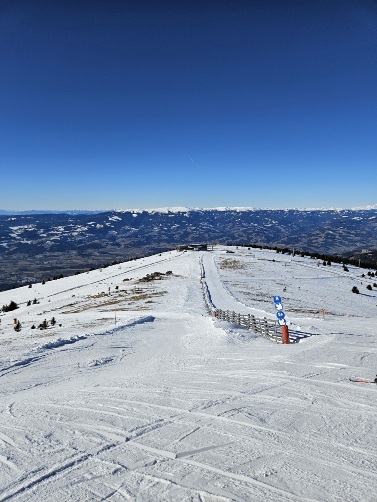 an der Bergstation des Steinschneiderlifts
