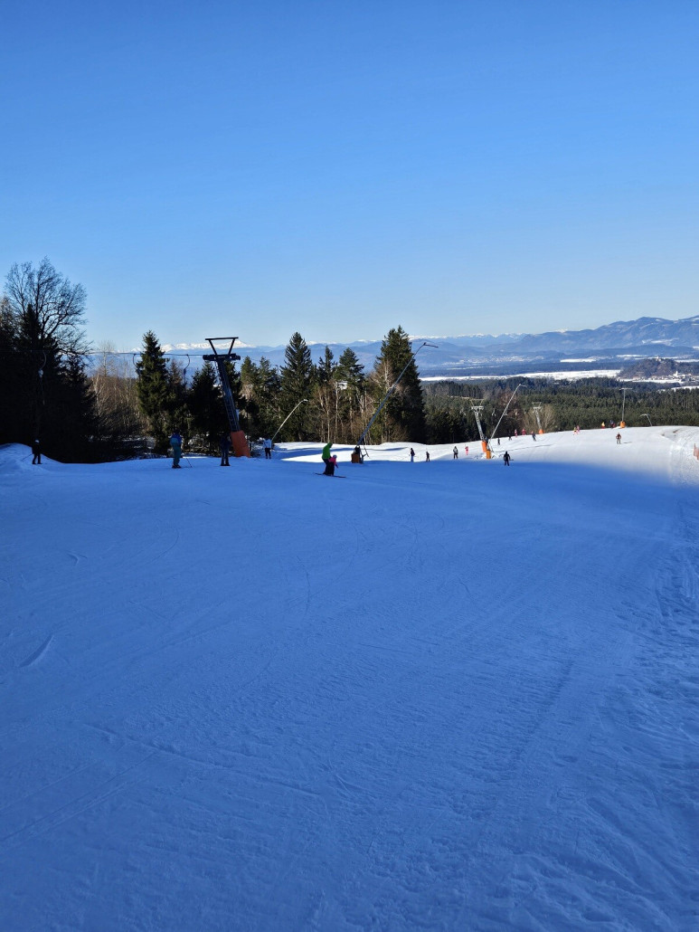 das Übungsgelände im Tal