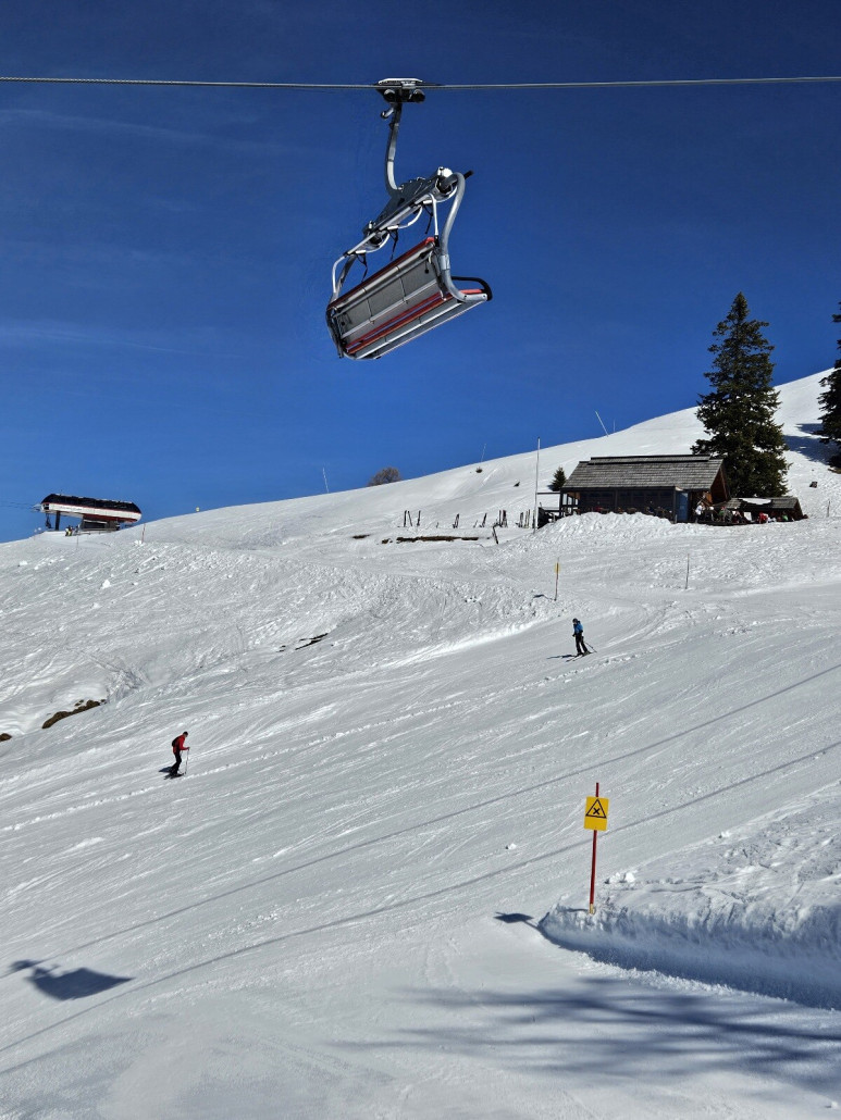 Bergstation Bärbiss, Gipfelbahn und Mosthütte