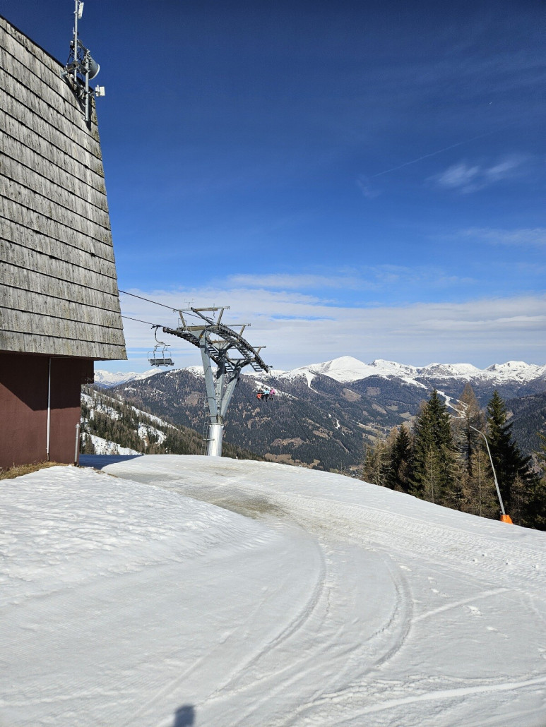 Bergstationbereich der Maibrunnbahn. Auch knapp 40 Jahre alt.