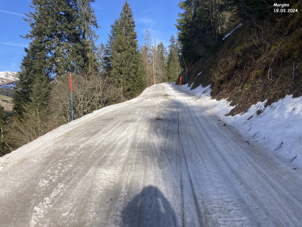 Piste de la Foilleuse: Das Gelände ist da.