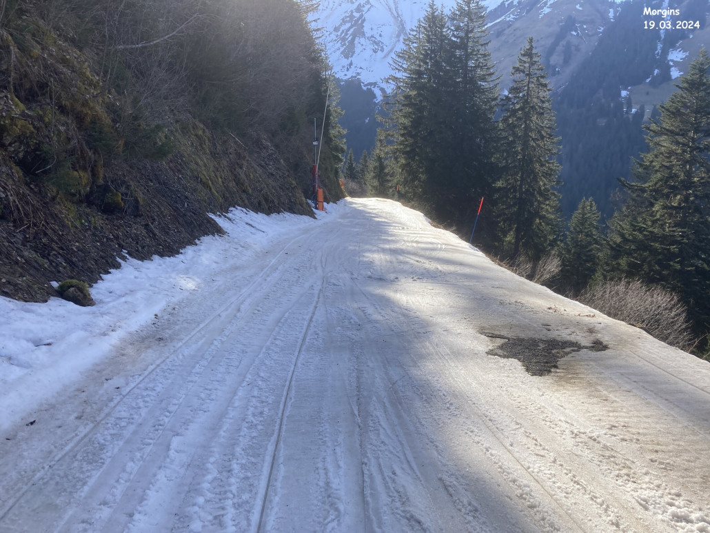 Piste de la Foilleuse: Das Gelände ist da.