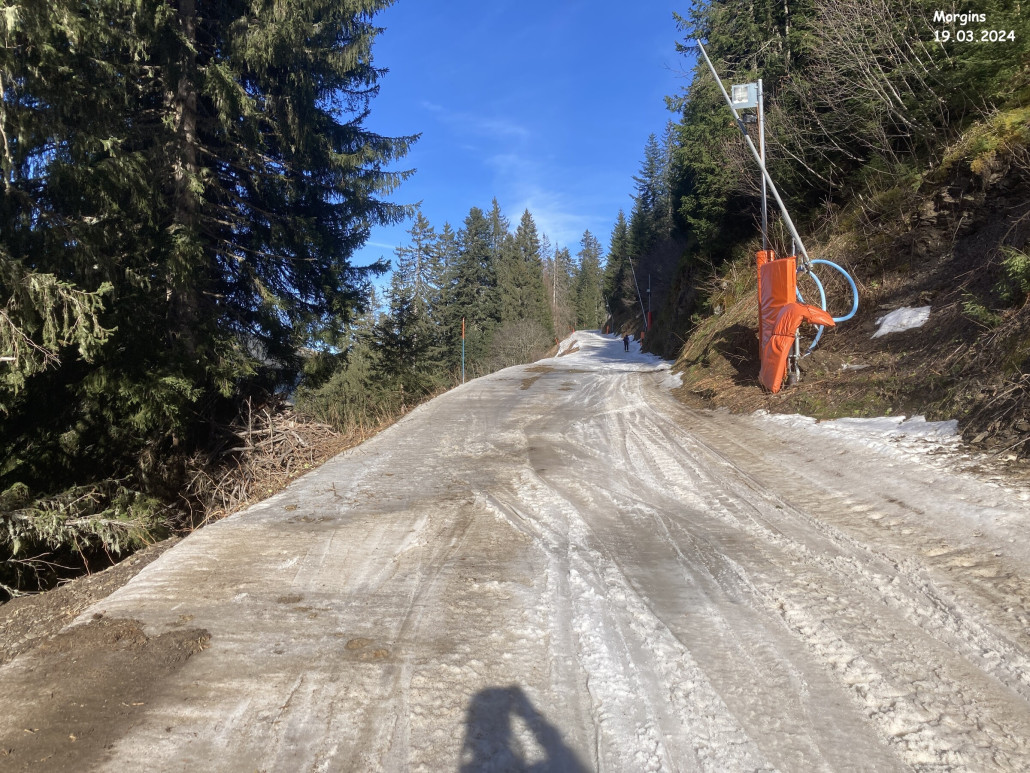 Piste de la Foilleuse: Das Gelände ist da.