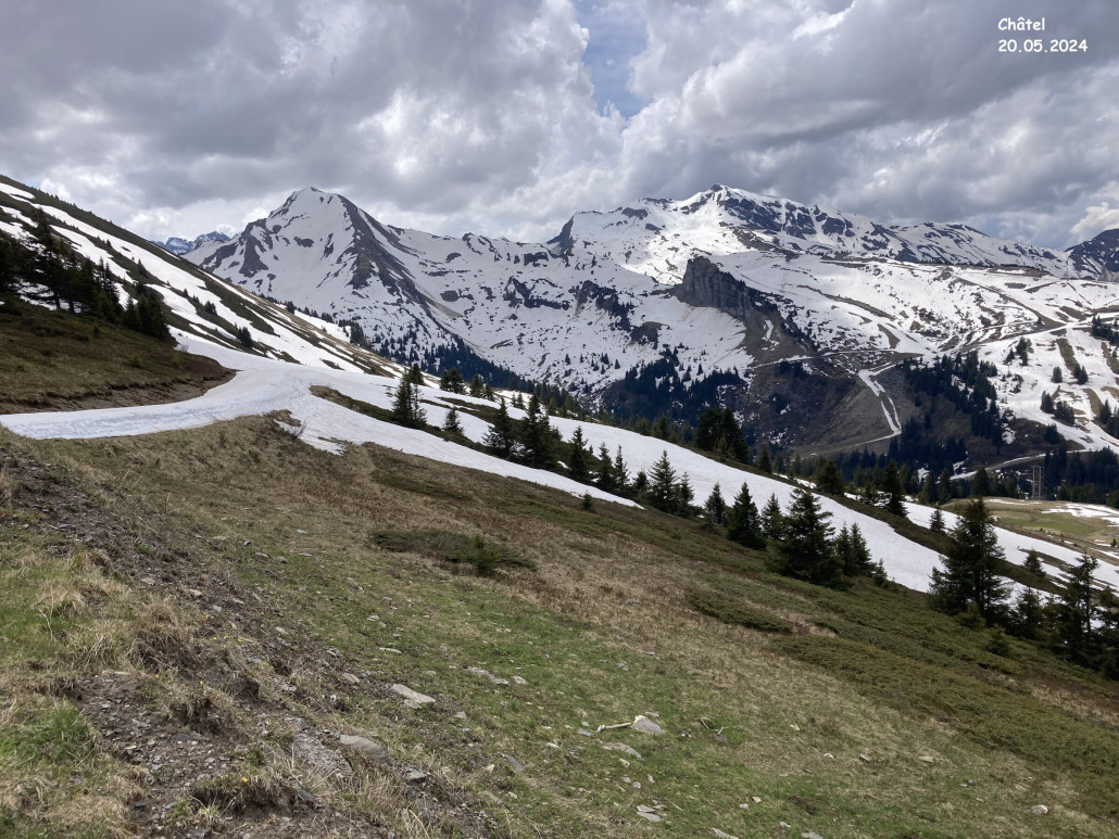 Pointe de Vorlaz, Haut Forts, Lac Intrêt aus Avoriaz.