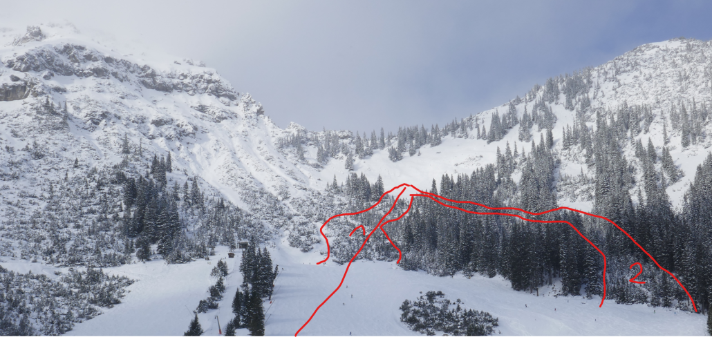 Neue Pisten von unten