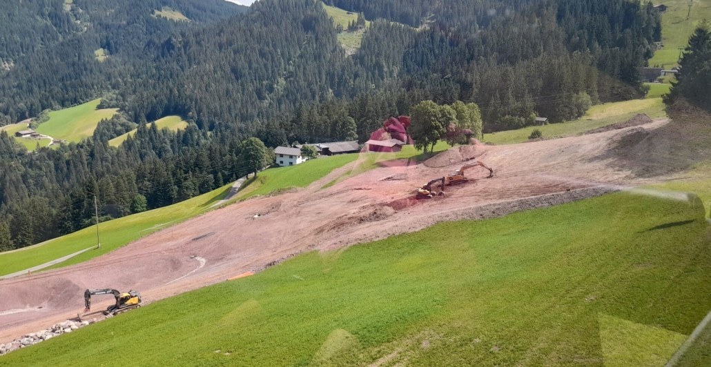 ... samt Pistenoptimierung