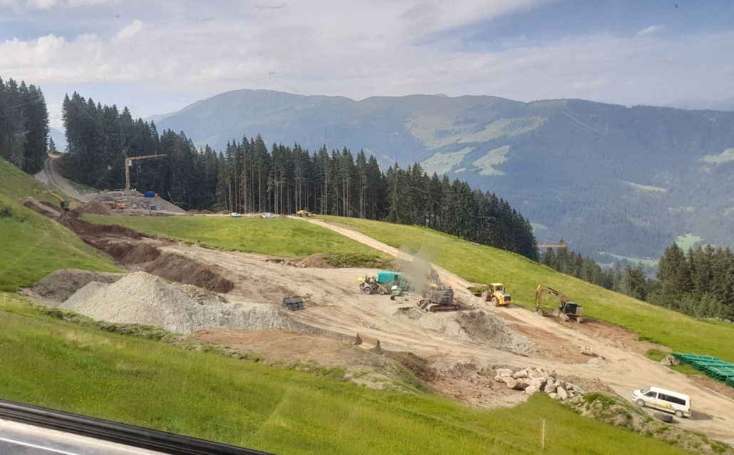 Teichbaustelle Mittelstation