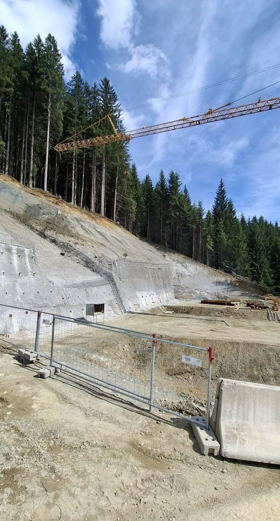 Teichbaustelle Mittelstation
