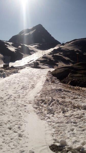 Der erste Blick ins geöffnete "Skigebiet"