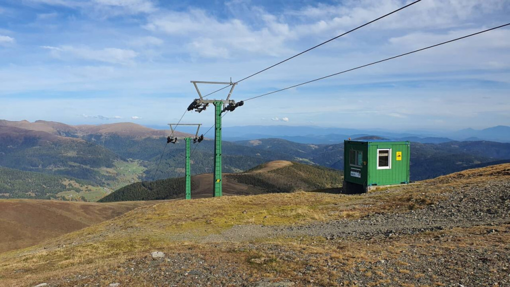 Der Container, der als Bergstation gedient hat, wird übrigens wiederverwendet werden.