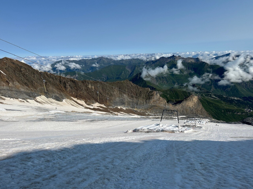 Am Morgen habe ich einen kurzen Spaziergang zum Kaserer Bereich gemacht.