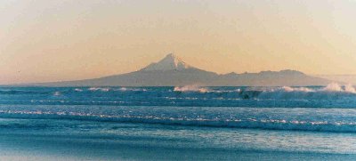 Taranaki im Abendlicht