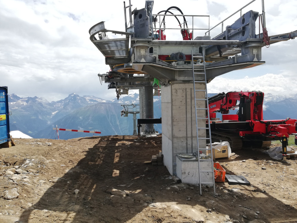 Blick "durch" die neue Station.