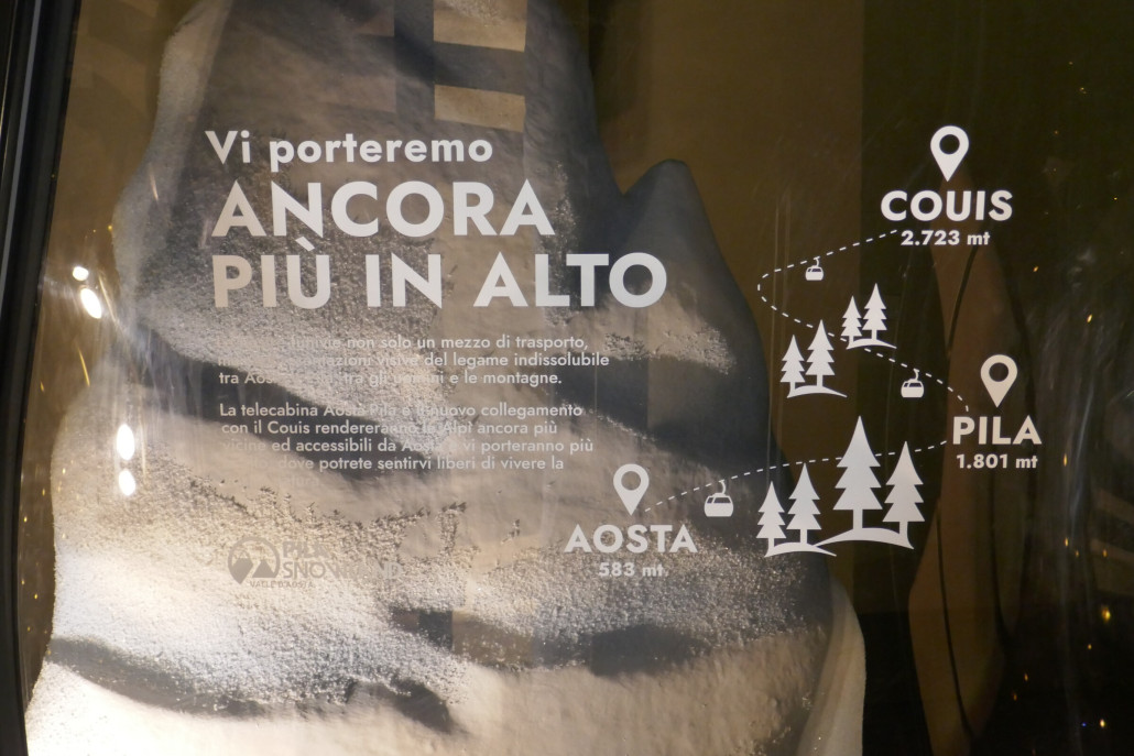 Demogondel Dezember 2023 in Aosta