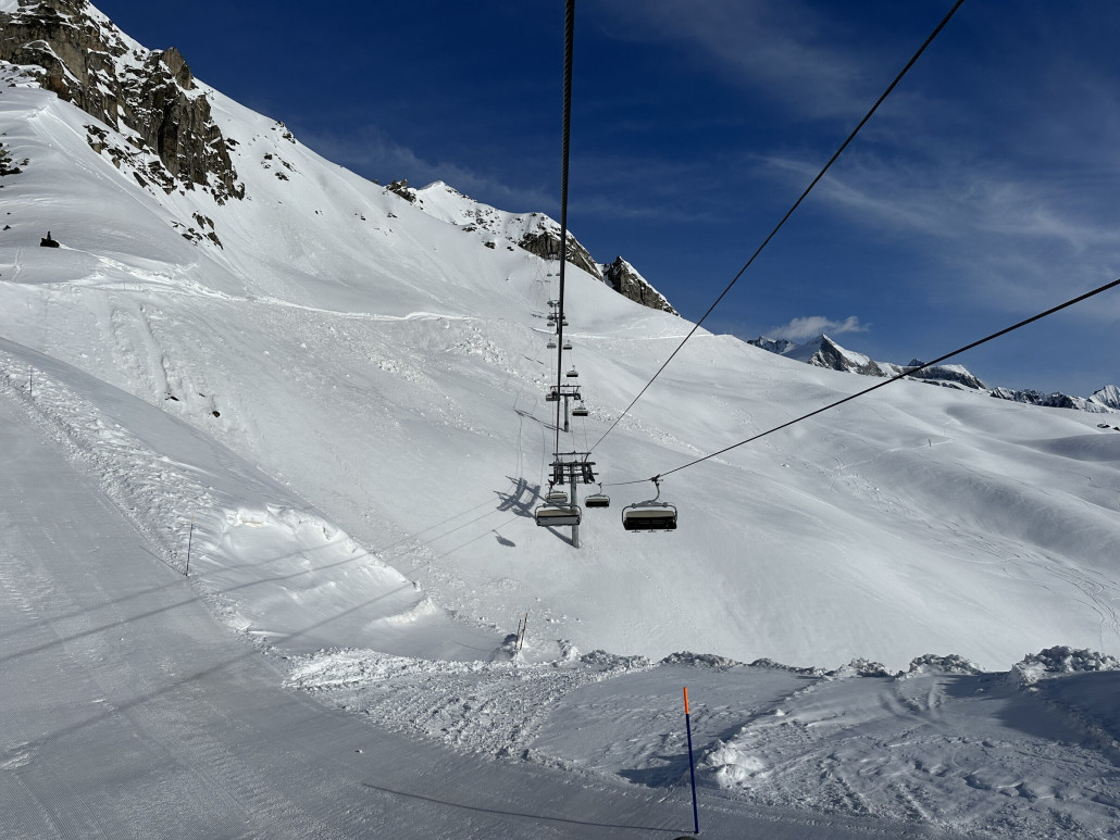 Hier steht die neue Bergstation.