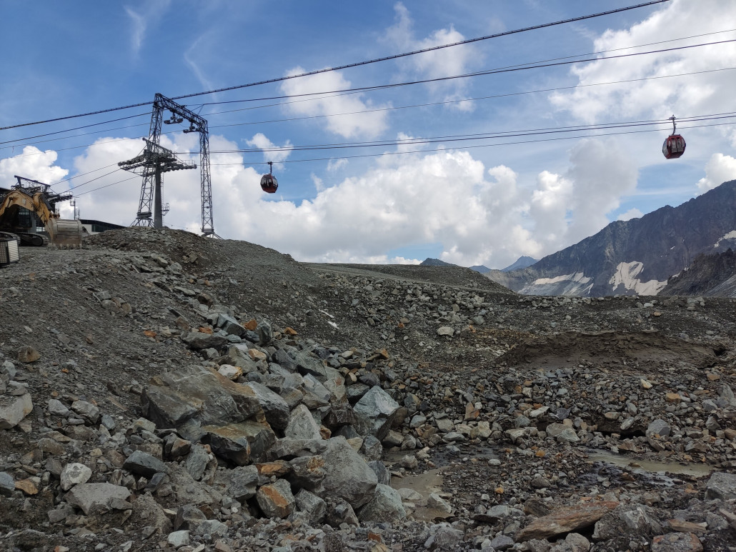 Stütze 1 Eisjoch SL, kann wirklich jetzt in Gegenrichtung genutzt werden.
