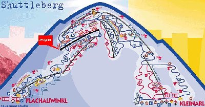 Pistenplan mit dem Projekt 6Bubble &amp;quot;Hubertus&amp;quot;.