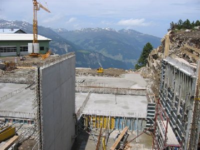 Bergstation mit Blick zum Tal