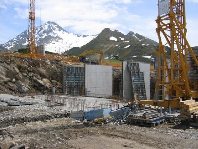 Fundament der Bergstation